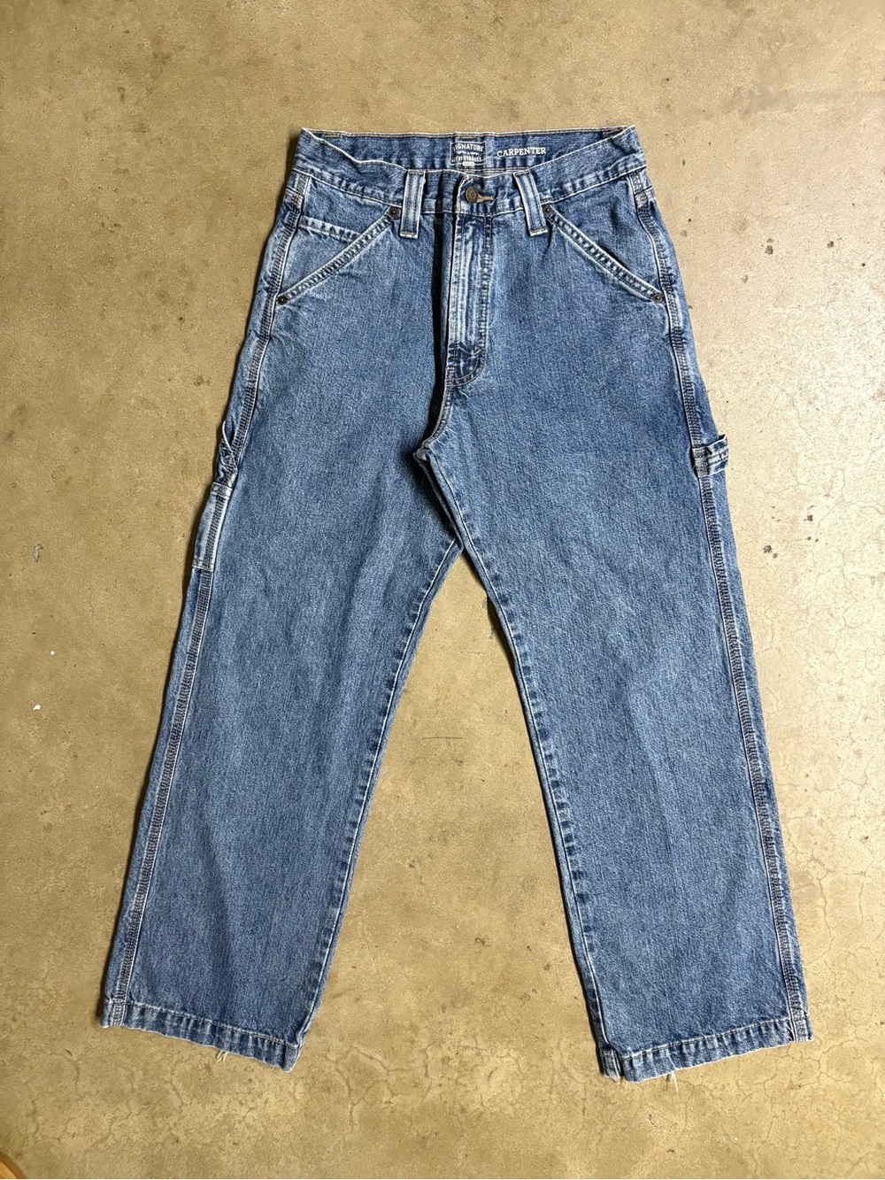Levi's Men’s Light Blue Slim Straight Carpenter Jeans